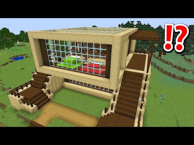 Building A Modern Wooden House in Minecraft class=