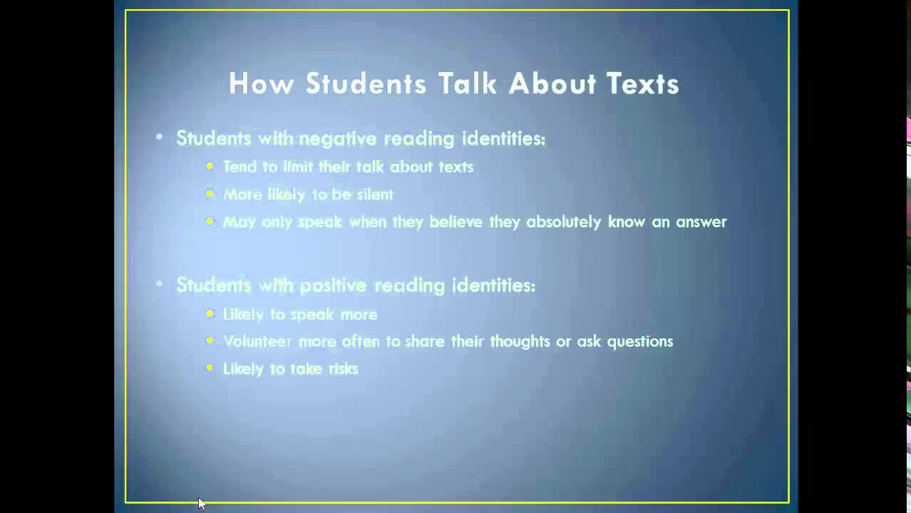 How Reading Identities Influence Academic Literacy Development - YouTube