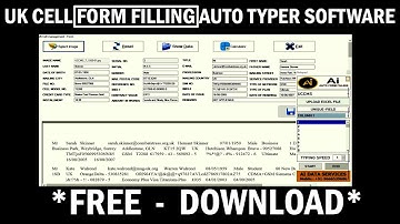 How To Download UK Cell Management Form Filling Auto Typer Software