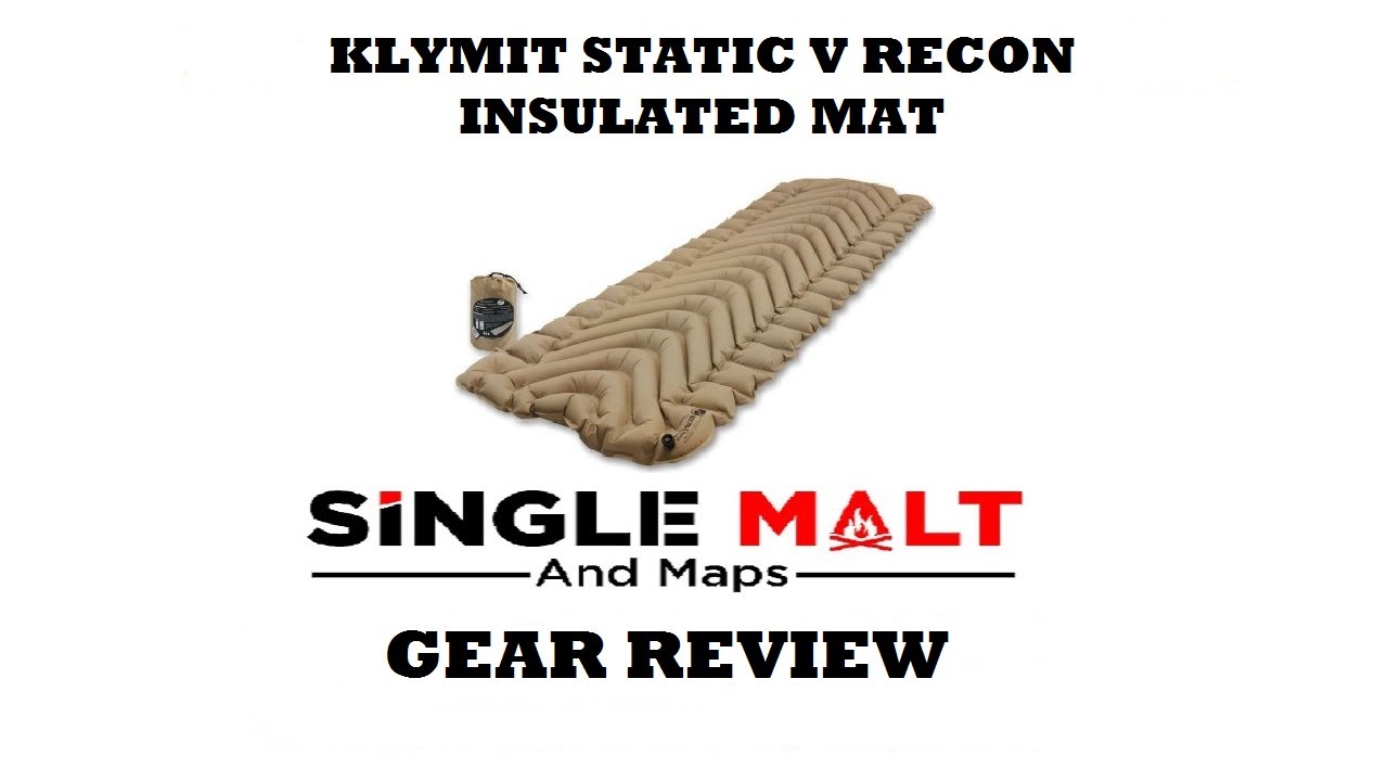 Klymit Static V Recon Insulated Sleeping Pad Review Youtube