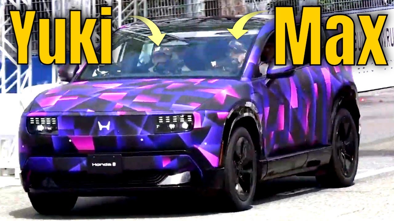Max Verstappen & Yuki Tsunoda Test Honda's Futuristic 0 SUV