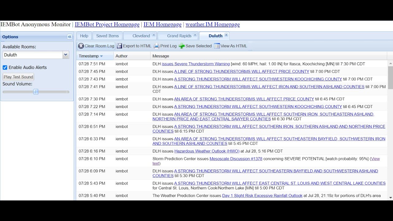 Severe Weather | NW Ohio Radar Loop
