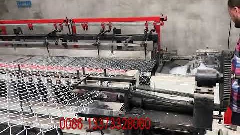 Fully Automatic Diamond Type Chain Link Fencing Machine Made in China