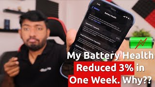Why is My iPhone BATTERY HEALTH Draining Fast?  How to Maintain?