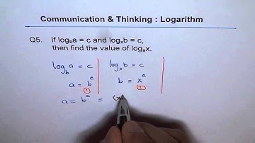 Logarithm Variable Change Equations Q5 - EDEXCEL - GCSE - SAT