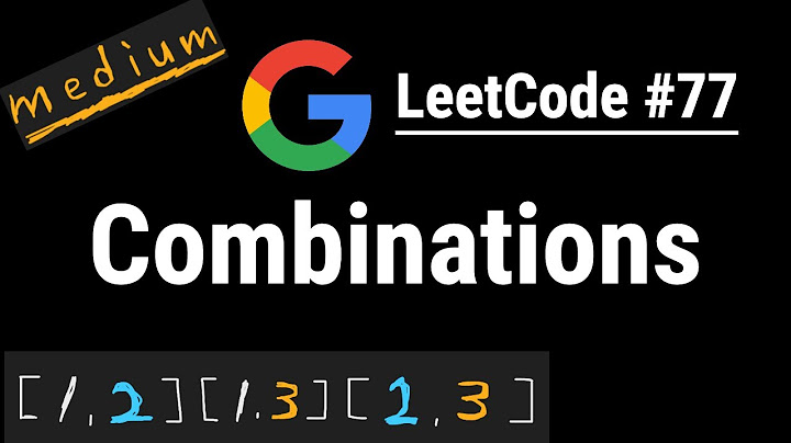 Combinations - LeetCode #77 | Python, JavaScript, Java and C++