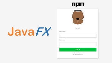 JavaFX - npm Login inspiration