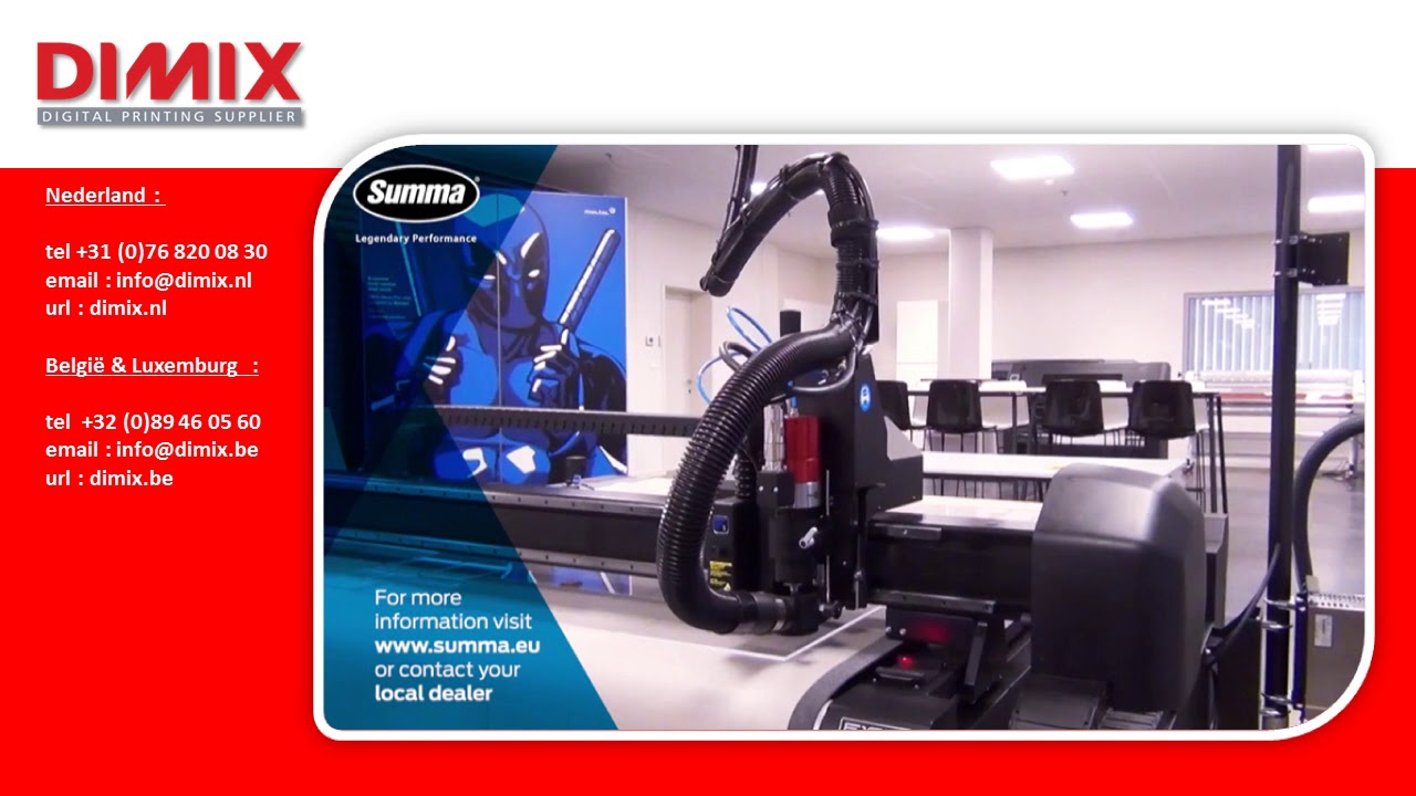 Summa Router High Frequency Router voor Summa F Series Flatbed Cutters - YouTube