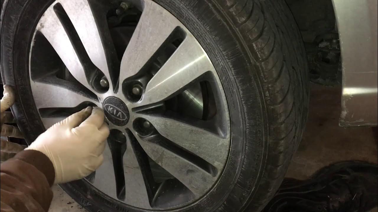How to- Install Front Brake Pads and Rotor on 2013 Kia Forte - YouTube