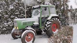 COLDSTART -10°C Fendt Farmer 105 LS Turbomatik OPEN PIPE SOUND