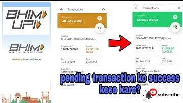 Bhim upi app ki pending transection ko kaise successful Kare || Ramesh kumar