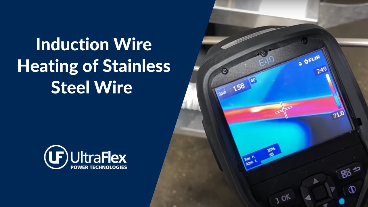 Induction Wire Heating of StainlessSteel Wire YouTube