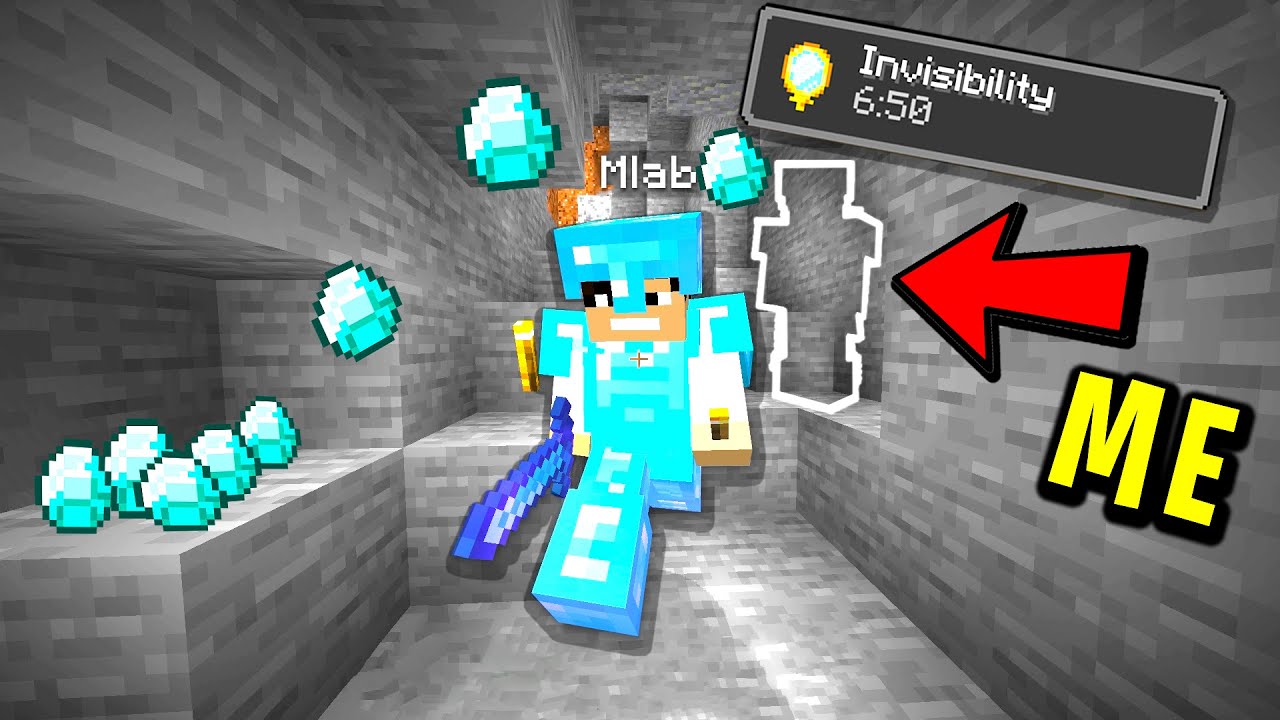 Trolling my new minecraft friend with invisibility