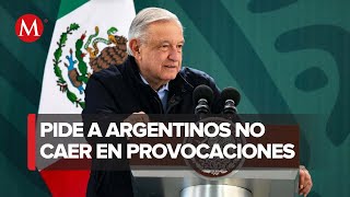AMLO lamenta lo que sucedió en Argentina con la elección de Javier Milei como presidente