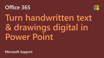 Convert handwritten text and drawings into typed words or common shapes in Power Point | Microsoft