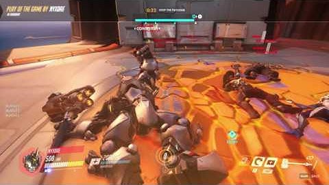 Overwatch Reinhardt Play of the Game + Quintuple Kill!