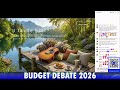 LIVE: 2026 Budget Debate – Hon. Zane Lightbourne Scheduled for 5:30 PM