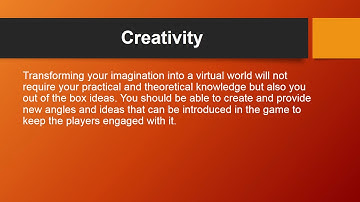 Skills Needed for Game Development - Arena Animation Tilak Road
