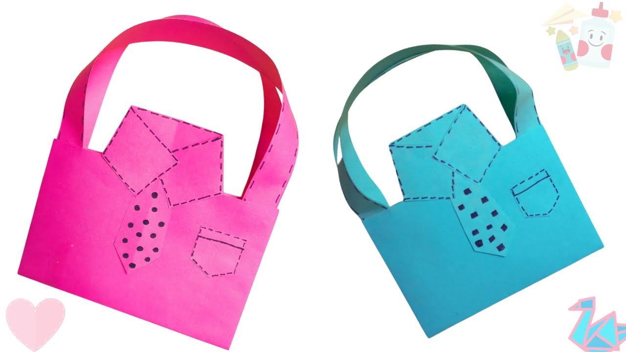 How To Make a Paper Bag Paper Shopping Bag Craft Ideas (Everyone can