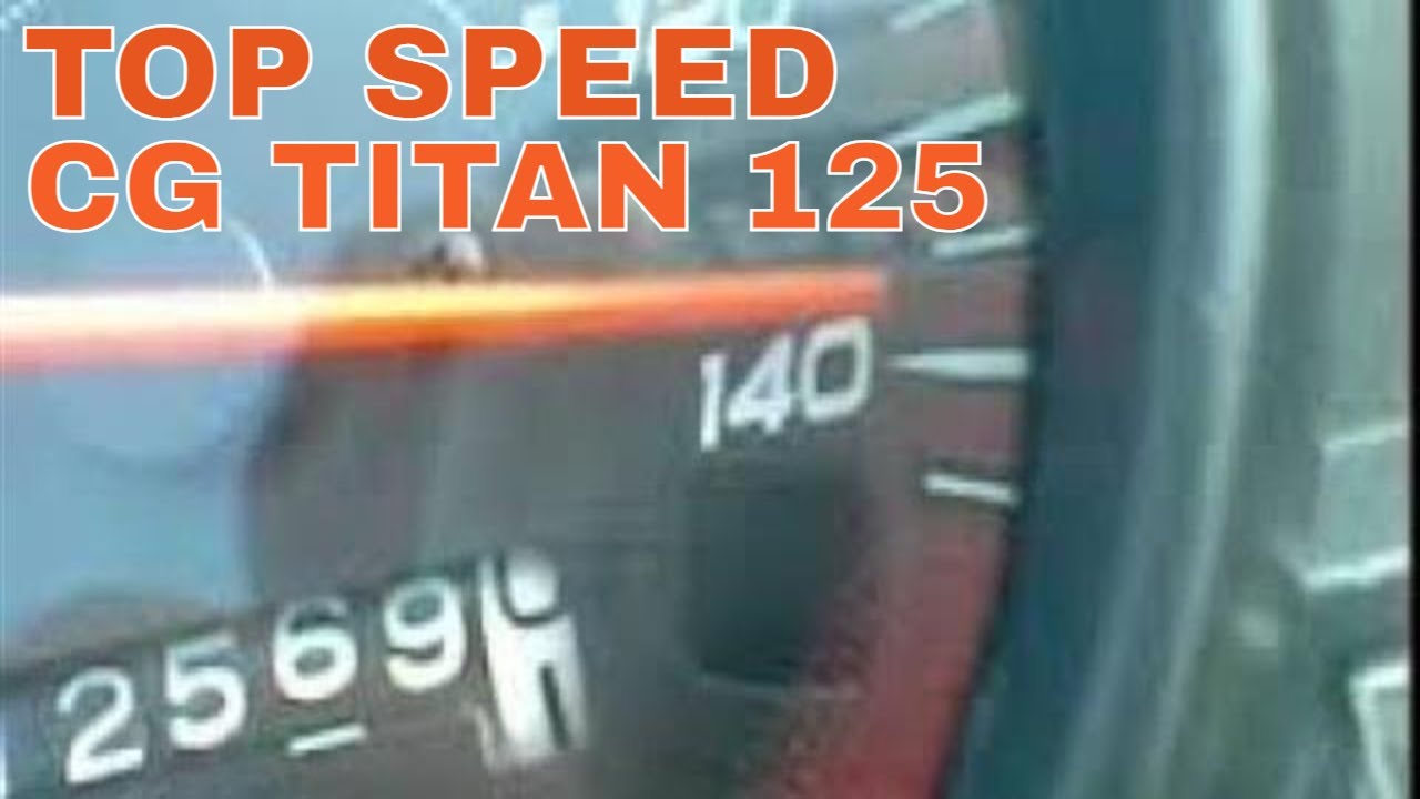 TOP SPEED HONDA TITAN 125 ANO 2004 - YouTube
