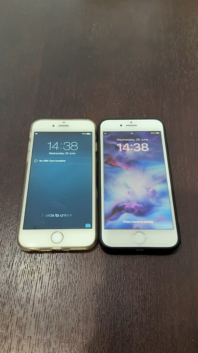 iPhone 6 on iOS 8 vs iPhone 8 on iOS 16 boot up test #shorts #iphone6 #ios8 #iphone8 #ios16