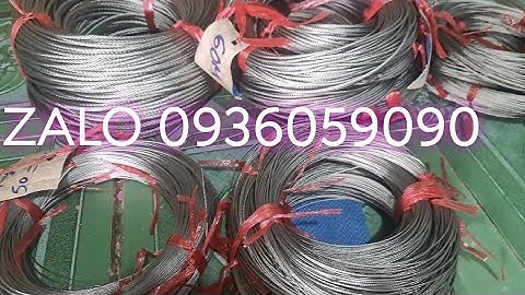 Cáp inox 304 bẫy thú. Cáp inox làm chài điện. Cáp inox bẫy heo. Cáp inox bẫy chồn. Bán cáp lụa.