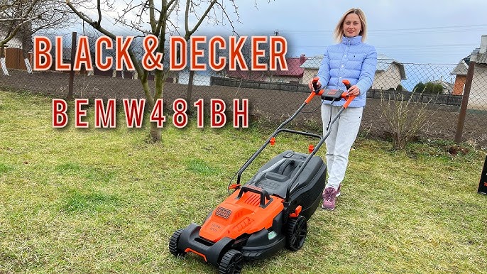 Black and Decker BEMW471BH 1600W 38cm Lawn Mower Electric Lawn