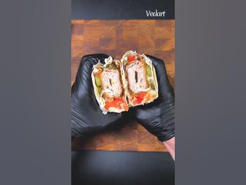 Шаурма + котлета по-киевски🤤 - YouTube