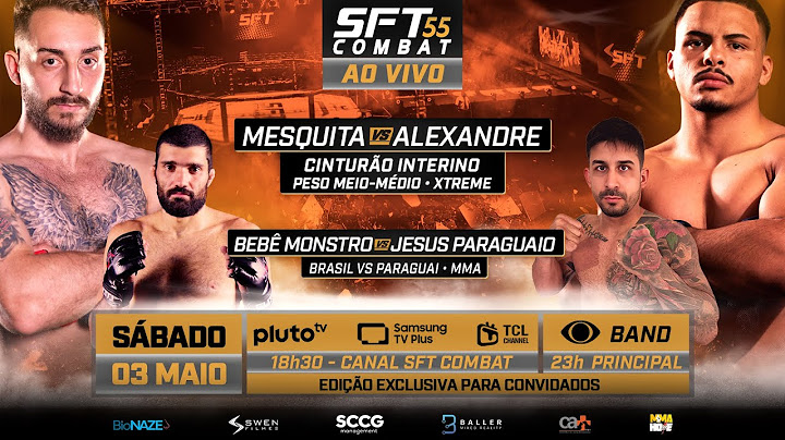 Disputa de Cinturão: Mesquita vs Alexandre | SFT Combat 55 evento completo