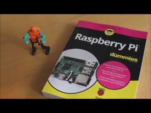 Robot celebrates publication of Raspberry Pi For Dummies