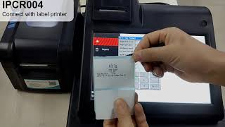 How to connect with label barcode printer IPCR004 +ITPP030/88