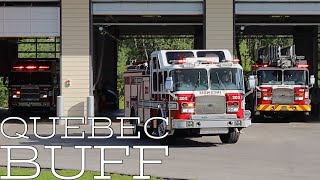 *FULL HOUSE* Laval Fire Department (SSIL) Fire Station 2 dumping the house to calls in Chomedey.