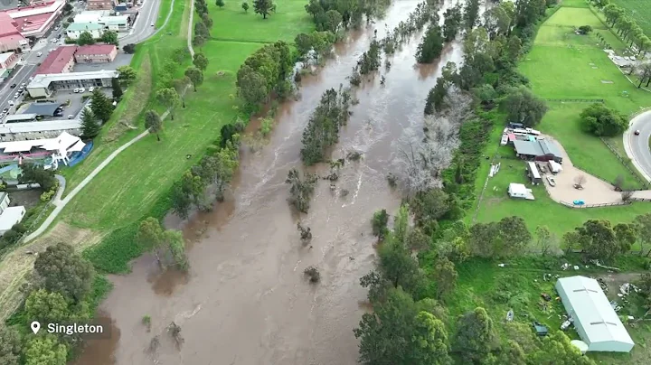 NSWPW Hunter Valley Flood Mitigation drone video
