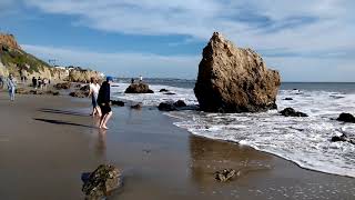 Stunning rock formations at el matador beach in malibu california