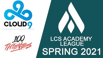 C9A vs 100A | Cloud9 vs 100 Thieves | LCS Academy League Spring 2021 (27 January 2021)