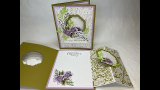 Thoughtful Expressions - Avid Stampers FREE Card Kits (1 of 3) - Freesia Flowers Fun Fold  Card