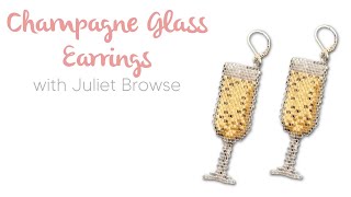 🥂Beaded Champagne Glass Charms - Brick Stitch How To