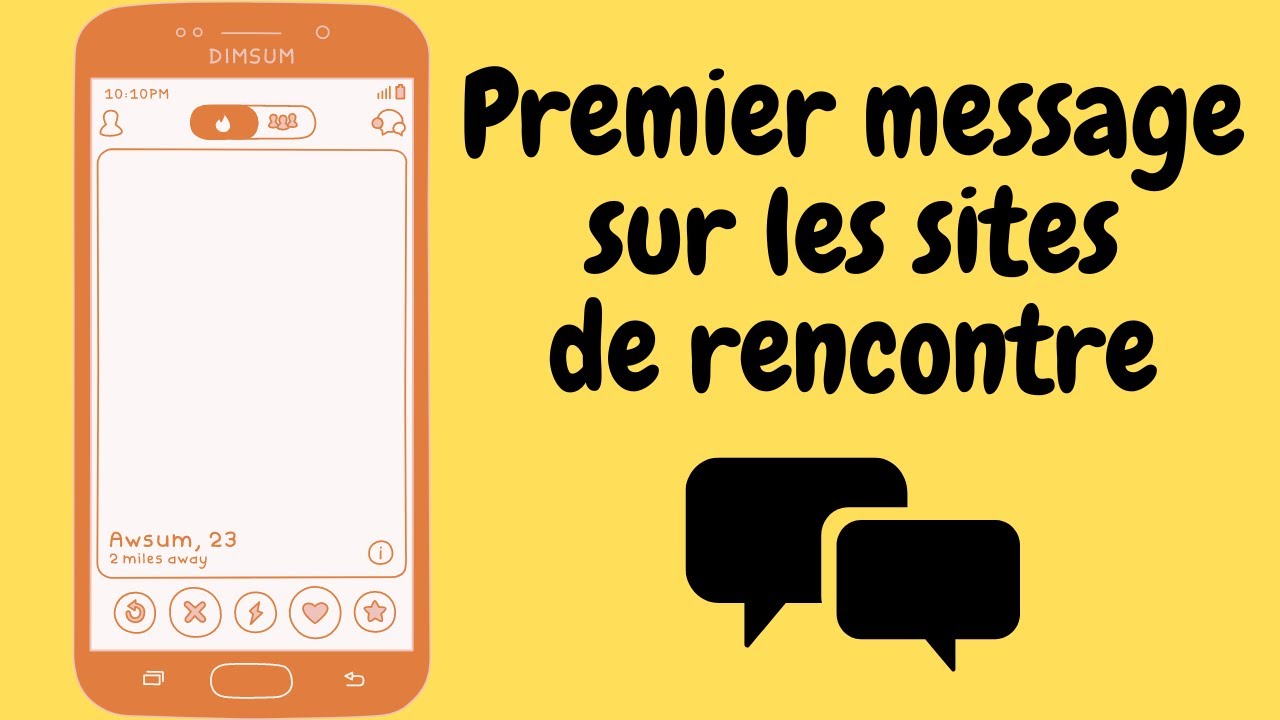 premier message de contact sur un site de rencontre