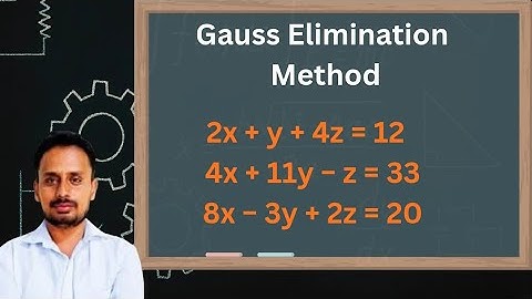 Gauss elimination method | Problem #2 | Linear Algebra | Engineering Mathematics