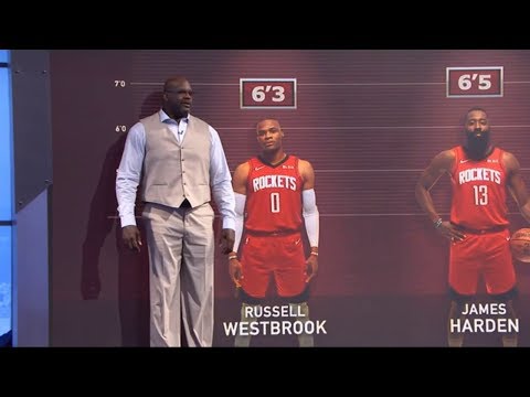 Shaq compares himself to James Harden & Westbrook l Inside the NBA