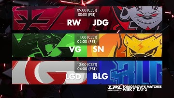 OMG vs. ES | LNG vs. RNG | V5 vs. TES - Week 7 Day 1 | LPL Spring (2020)