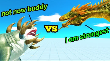 WHO THE BEST ? Mutant Megalodon vs Dragon this is chance to win ARBS Animal revolt battle simulator