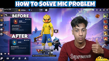 Mic Muted Due To Low Behaviour Rating Go Check Problem Free Fire| Mic On Nhi Ho Raha | Mic Ban In FF