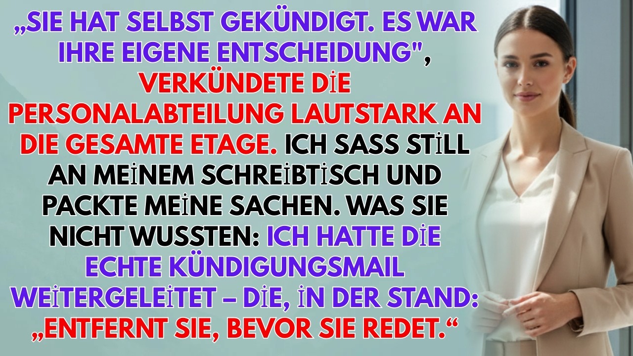Sie Nannten Es „Eine Persönliche Entscheidung“ – Doch Ich Hielt Die Wahre Kündigungs-Mail
