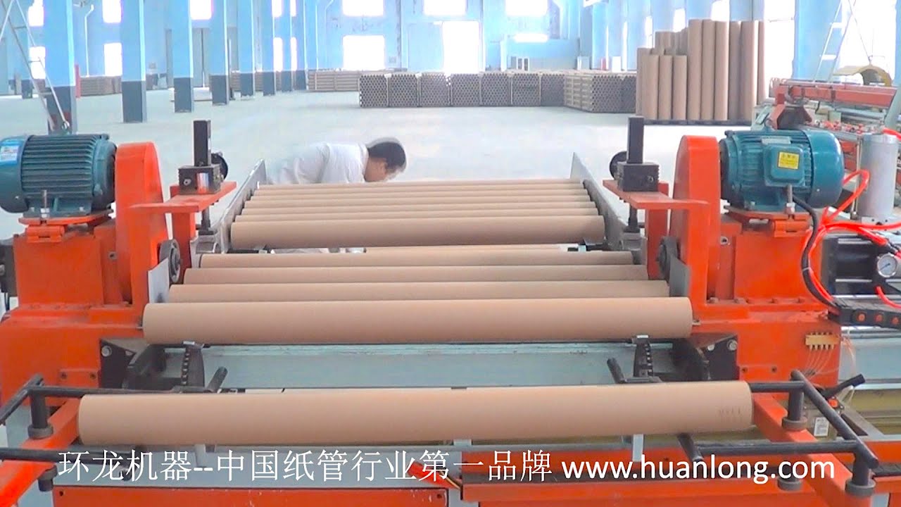 paper core machine france Digital Control Paper Tube Trimmer, Auto Paper Core Trimming Machine servo control length revising