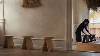 POJ Studio x Norm Architects Present the Hinoki Joinery Stool Guide