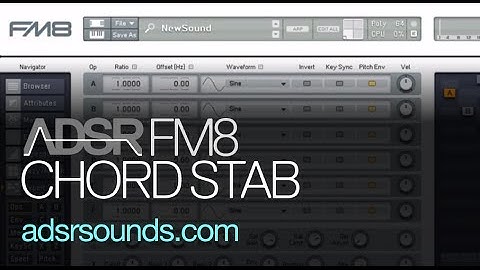 NI FM8 - Techno Chord Stab - How To Tutorial