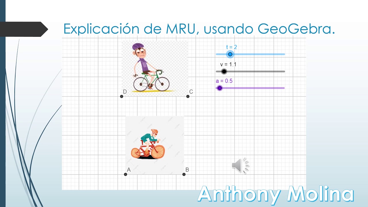 Explicación de MRU usando GeoGebra - YouTube