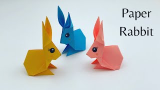 How To Make Easy Paper RABBIT For Kids \/ Nursery Craft Ideas \/ Paper Craft Easy \/KIDS crafts \/ BUNNY