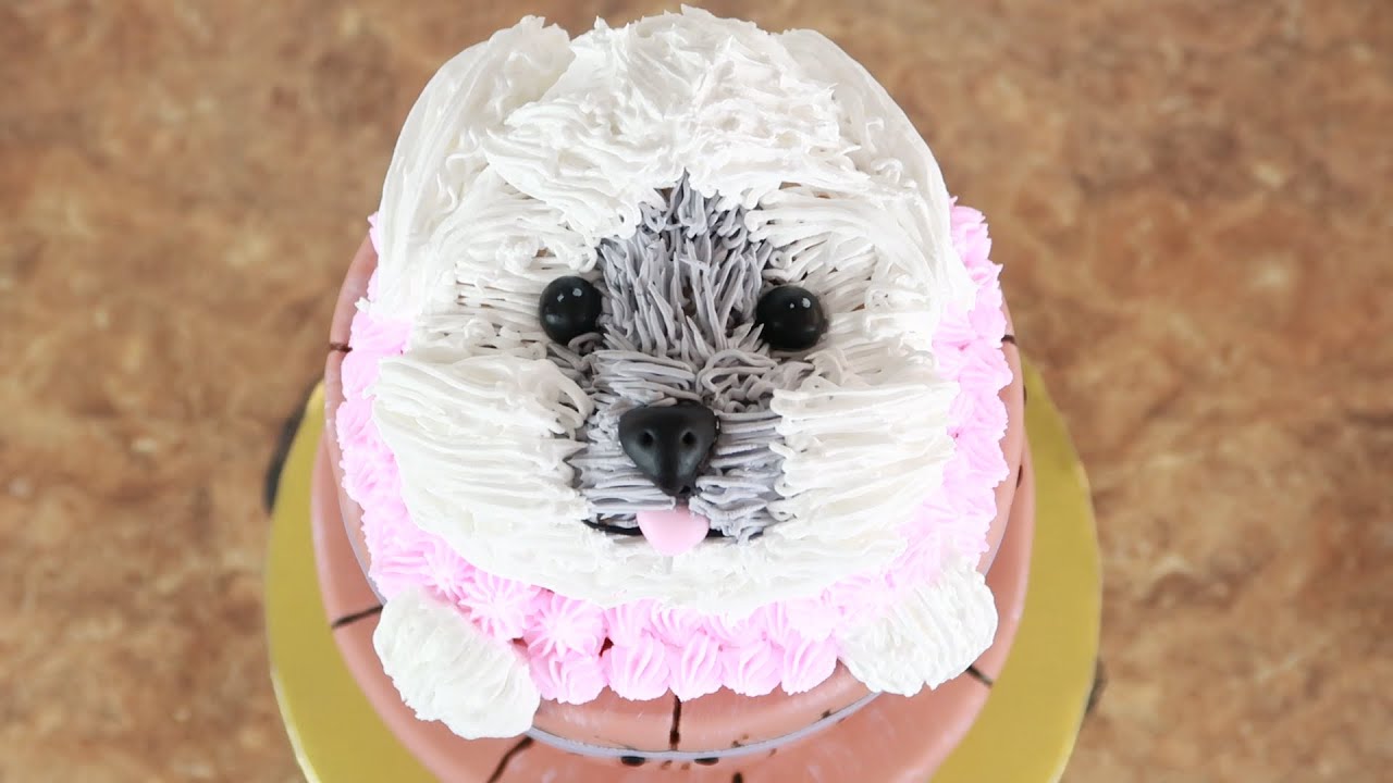 PASTEL EN FORMA DE PERRO FACIL - YouTube